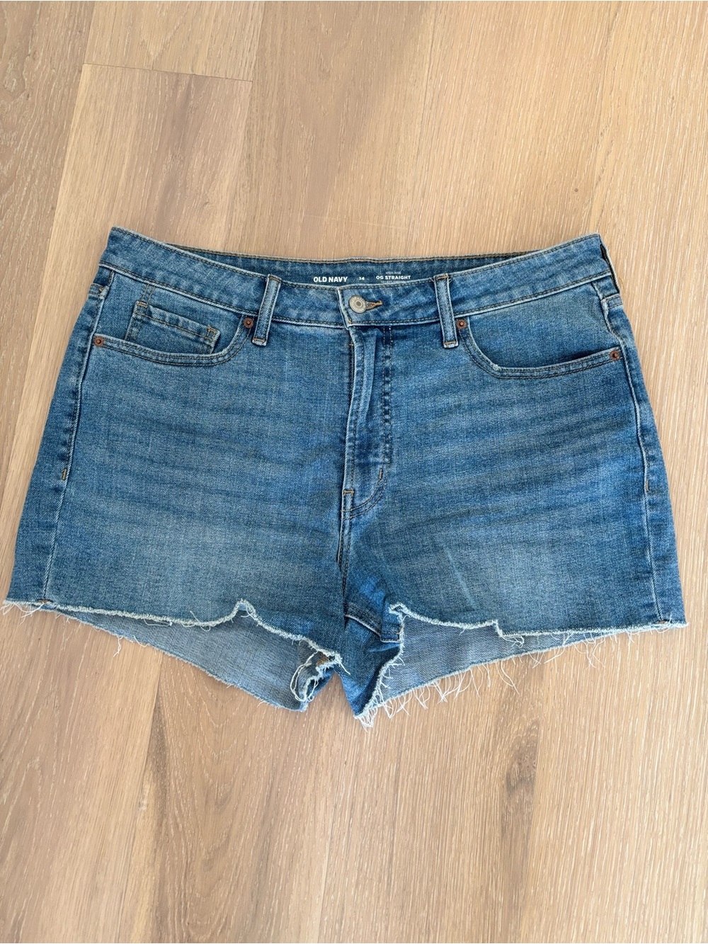Old Navy Medium Blue Denim Cutoff Shorts